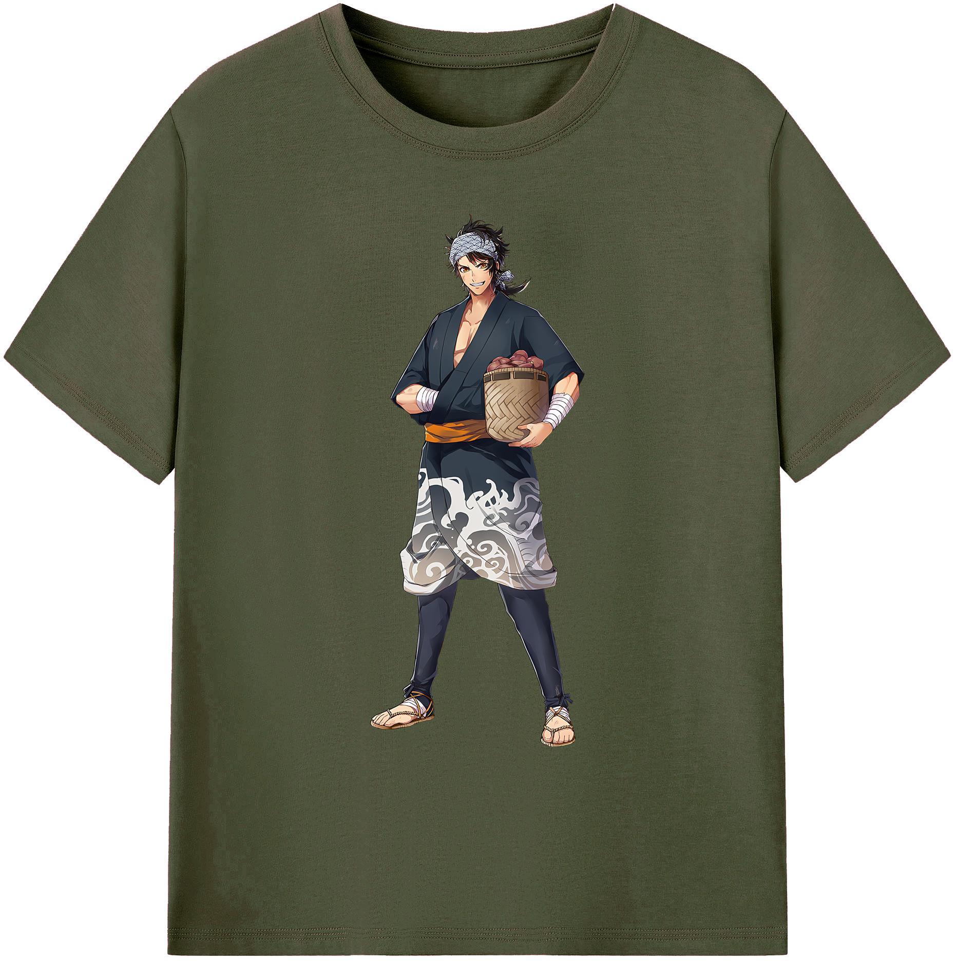（画像用） 刀剣乱舞 Touken Ranbu 綿100％ メンズ半袖Tシャツ｜肌触りやわらか＆通気性